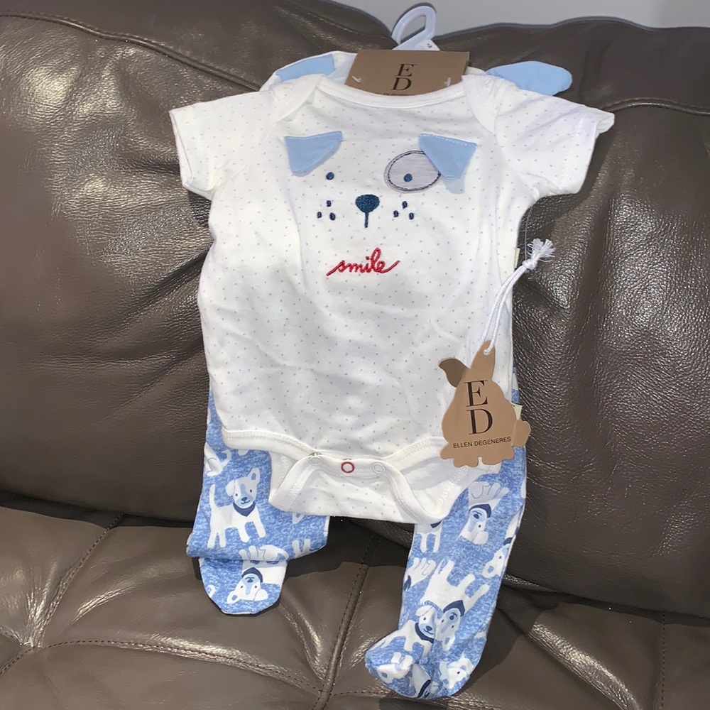 NWT Ellen DeGeneres three piece set 3 months